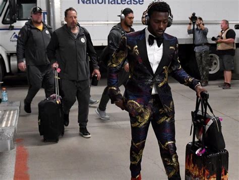 antonio brown gucci suit|Antonio Brown showed up to Steelers' opener wearing Gucci .